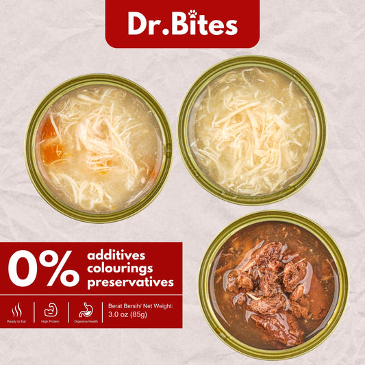 Dr.Bites Cat Canned Food (Wet Food) 85g x 48 pcs (In a BOX)