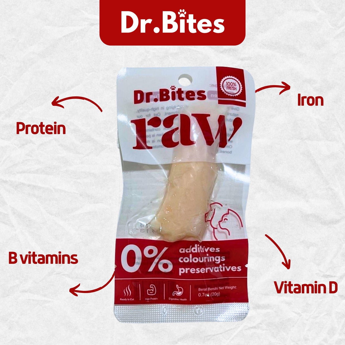Dr. Bites Cooked Chicken Breast [Jumbo Set- Borong Lagi Murah]