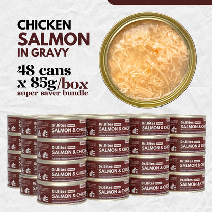 Dr.Bites Cat Canned Food (Wet Food) 85g x 48 pcs (In a BOX)