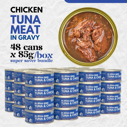 Dr.Bites Cat Canned Food (Wet Food) 85g x 48 pcs (In a BOX)