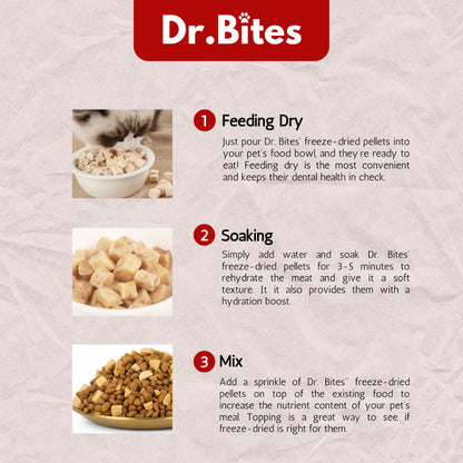Dr.Bites Booster Gemuk Freeze Dried Chicken [500g]