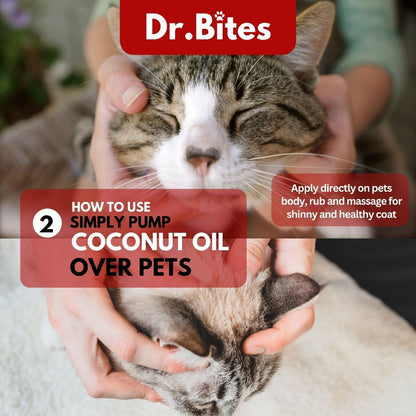 Dr. Bites Premium Extra Virgin Coconut Oil for Cat & Dog [100ml]