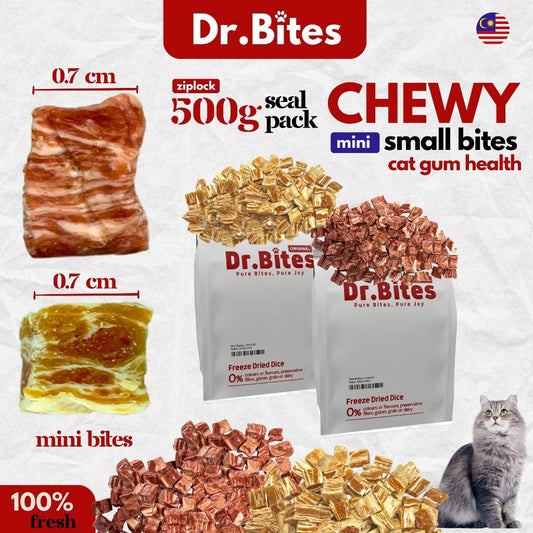 Dr.Bites Chicken & Beef Mini Chew Treats Chewy Snack