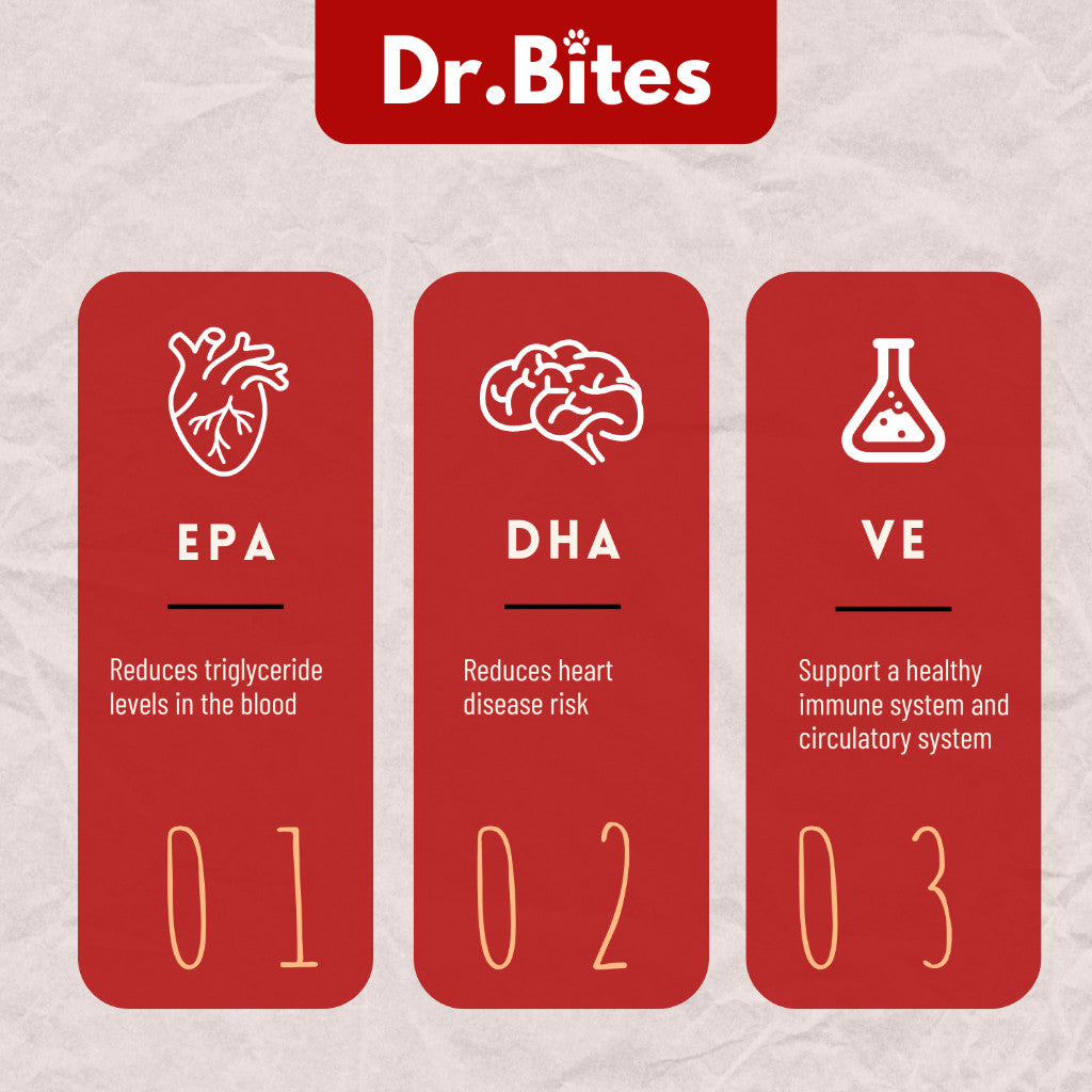 Dr. Bites Premium Wild Alaskan Salmon Oil for Cat & Dog [100ml]