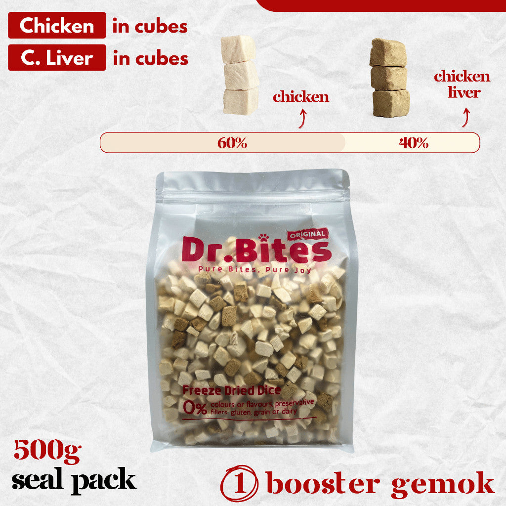 Dr. Bites Mixed Booster Freeze Dried Campuran [500g]