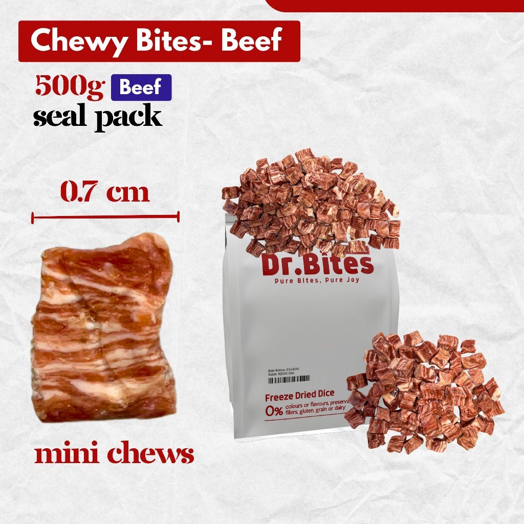 Dr.Bites Chicken & Beef Mini Chew Treats Chewy Snack