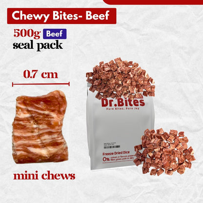 Dr.Bites Chicken & Beef Mini Chew Treats Chewy Snack
