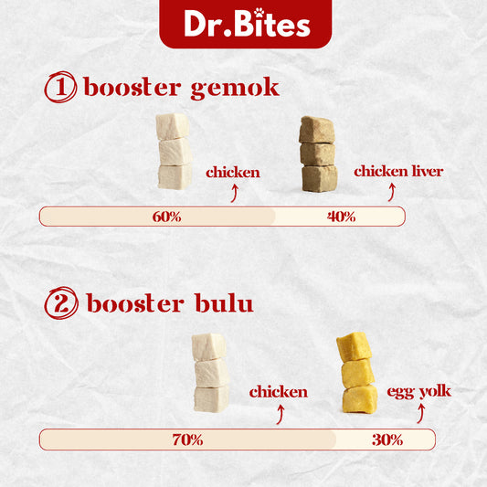 Dr. Bites Mixed Booster Freeze Dried Campuran [500g]