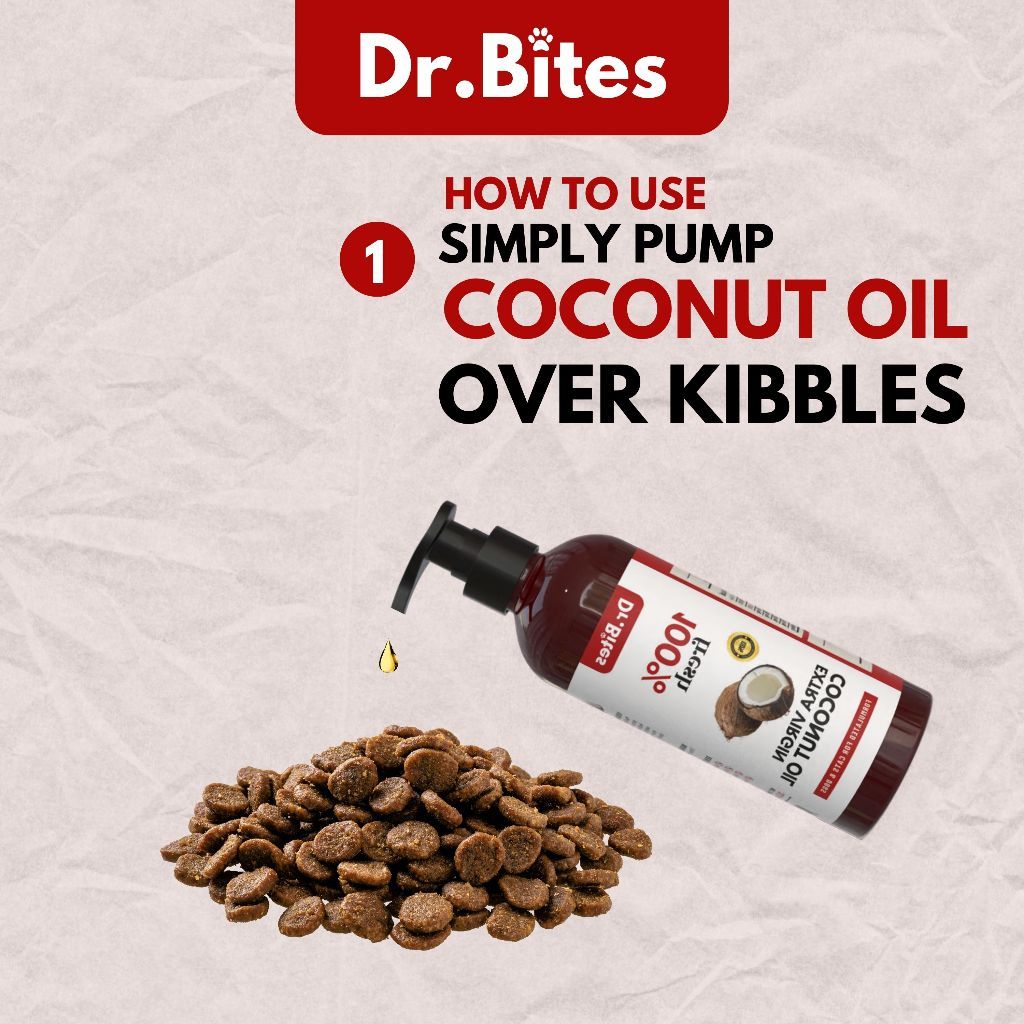 Dr. Bites Premium Extra Virgin Coconut Oil for Cat & Dog [100ml]