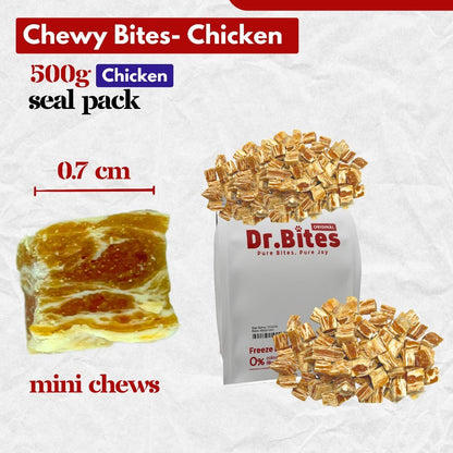 Dr.Bites Chicken & Beef Mini Chew Treats Chewy Snack
