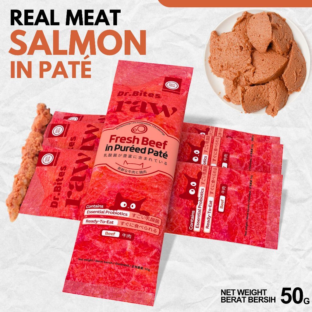 Dr. Bites Fresh Meat Puréed Paté Wet Pouch [50g]