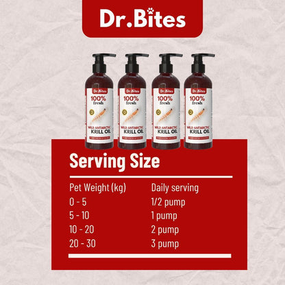 Dr. Bites Premium Wild Antartic Krill Oil for Cat [100ml]