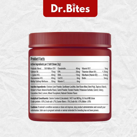 Dr. Bites Probiotics Bites Soft Chews 50 Chews (75g)