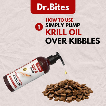 Dr. Bites Premium Wild Antartic Krill Oil for Cat [100ml]