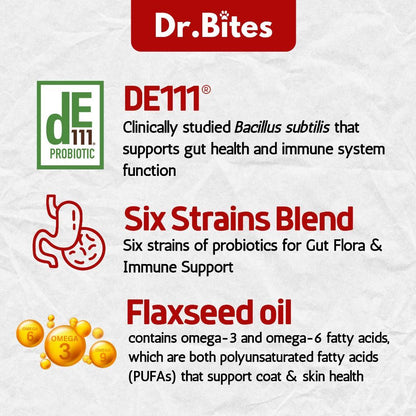 Dr. Bites Probiotics Bites Soft Chews 50 Chews (75g)