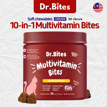 Dr. Bites 10-in-1 Multifunctional Bites Soft Chews 50 Chews (75g)