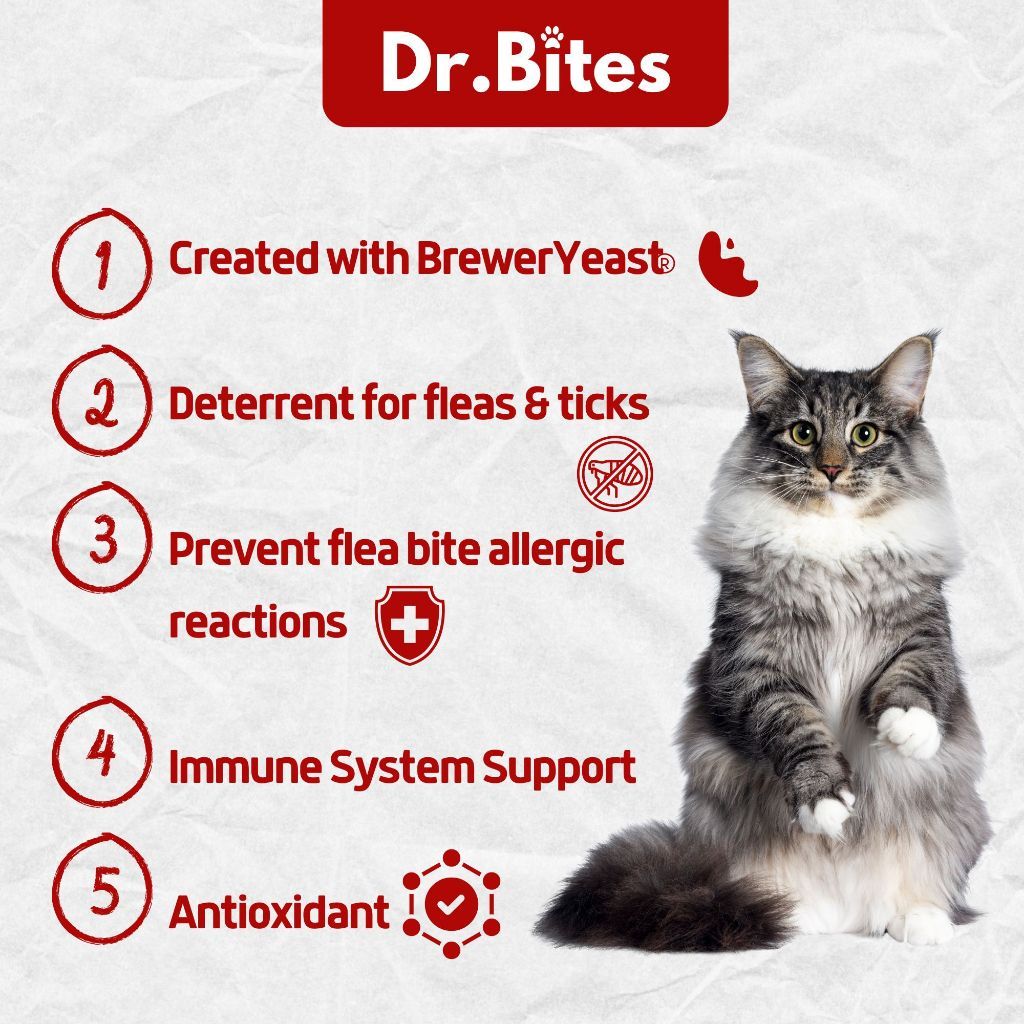 Dr. Bites Flea & Tick Bites Soft Chews 50 Chews (75g)