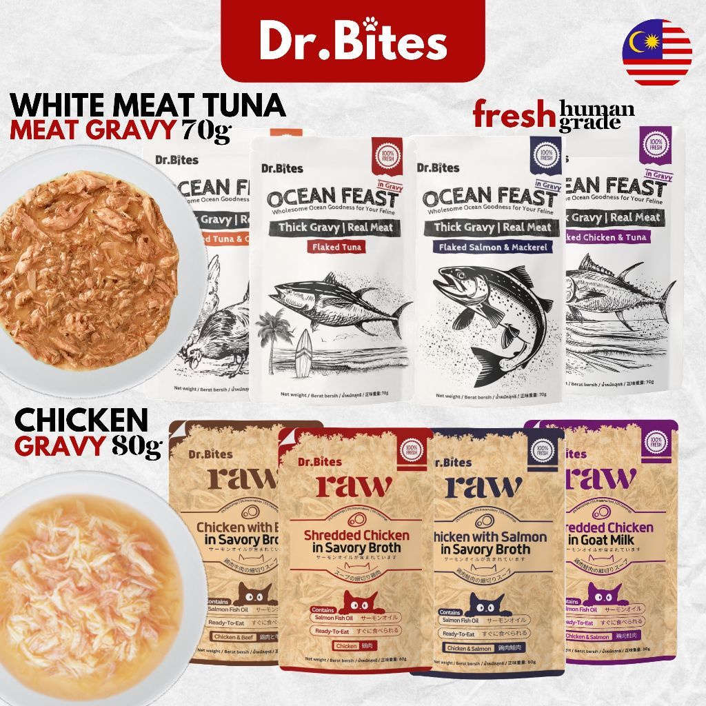 Dr Bites Cat Wet Food Pouch 70/80g