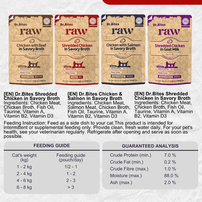 Dr Bites Cat Wet Food Pouch 70/80g