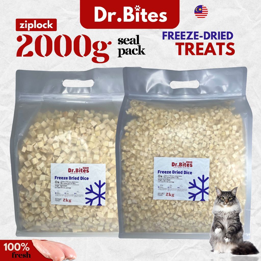 Dr.Bites JUMBO PACK Freeze Dried Chicken [2000g]