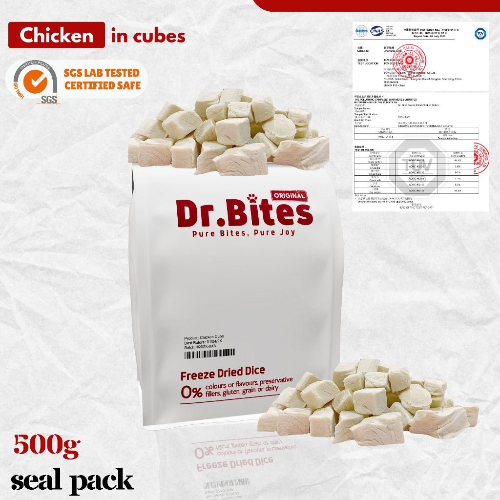 Dr. Bites Premium Freeze Dried Chicken Series 500g