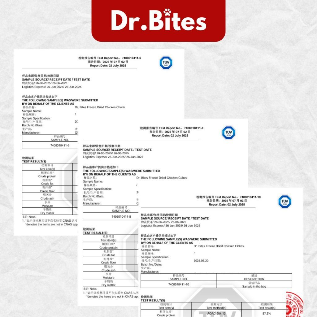 Dr.Bites Booster Gemuk Freeze Dried Chicken [500g]