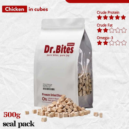 Dr.Bites Booster Gemuk Freeze Dried Chicken [500g]