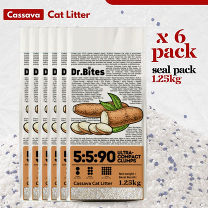 Dr.Bites Pure Cassava Cat Litter 4L/1.25kg