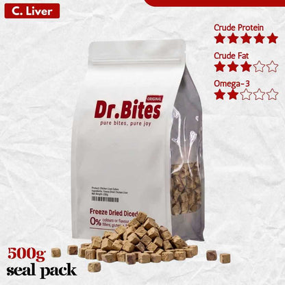 Dr.Bites Booster Gemuk Freeze Dried Chicken [500g]