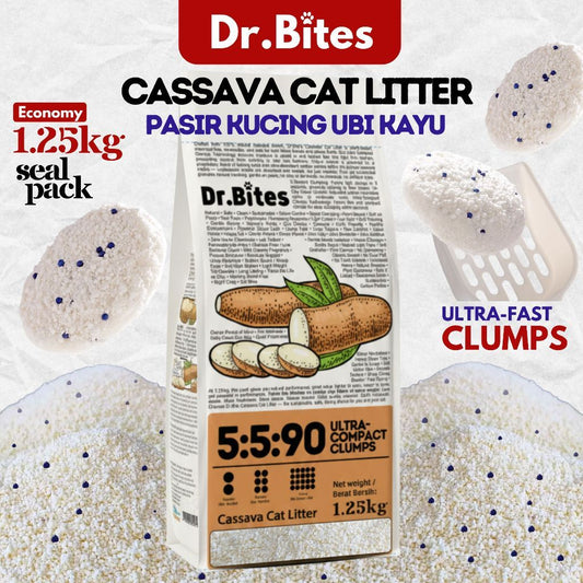 Dr.Bites Pure Cassava Cat Litter 4L/1.25kg